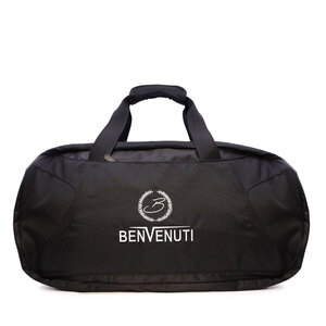 Geantă sport  Benvenuti neagră cu logo   248geaon23034n