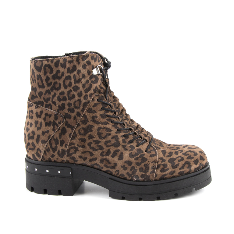 Women's boots Benvenuti gray leopard 518dg3413925leo