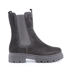 Benvenuti women boots in gray suede leather 804DG5910VGR