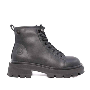 Women's lace-up Benvenuti black leather boots 3746DG125N.