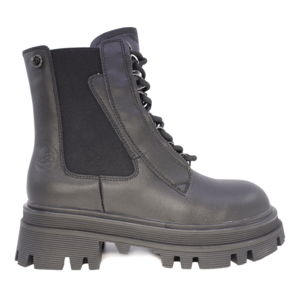 Women's lace-up Benvenuti black leather boots 3746DG127N.