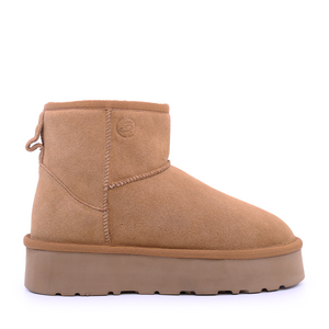 Ghete de iarnă femei Benvenuti camel din piele întoarsă  3350dg58542vca