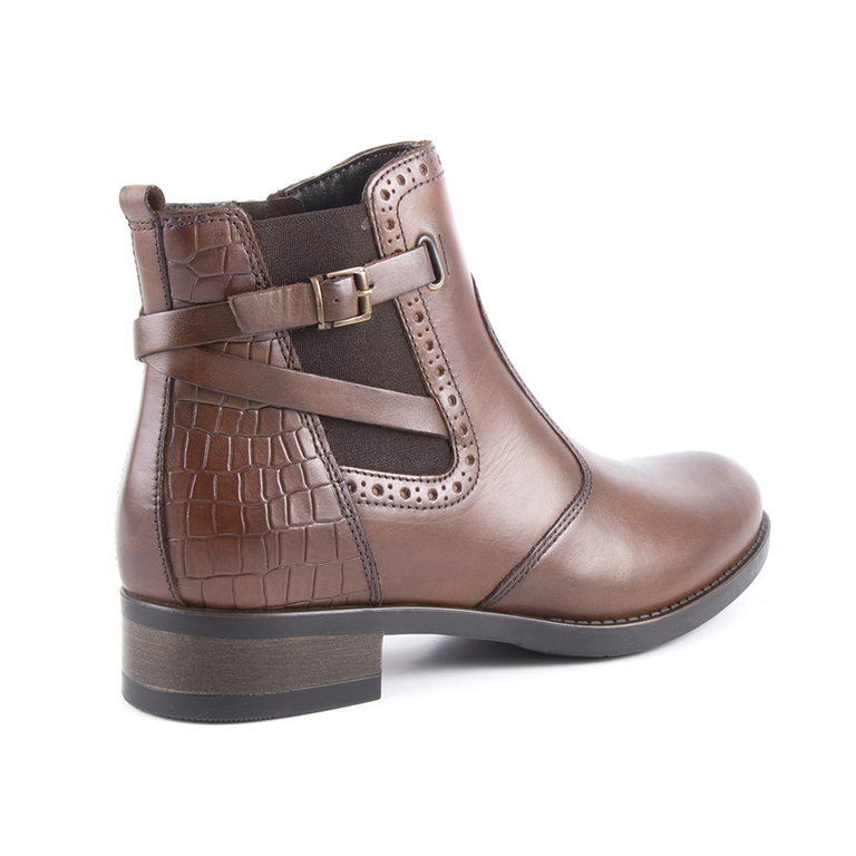Women's boots Benvenuti brown leather 808dg2145m