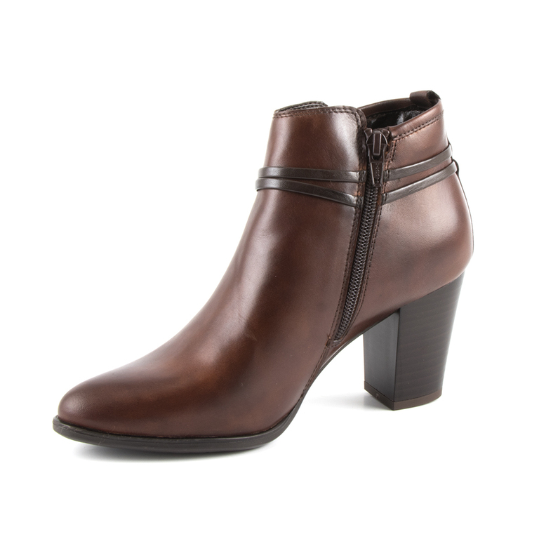 Women's boots Benvenutibrown leather with medium heel 808dg3348m