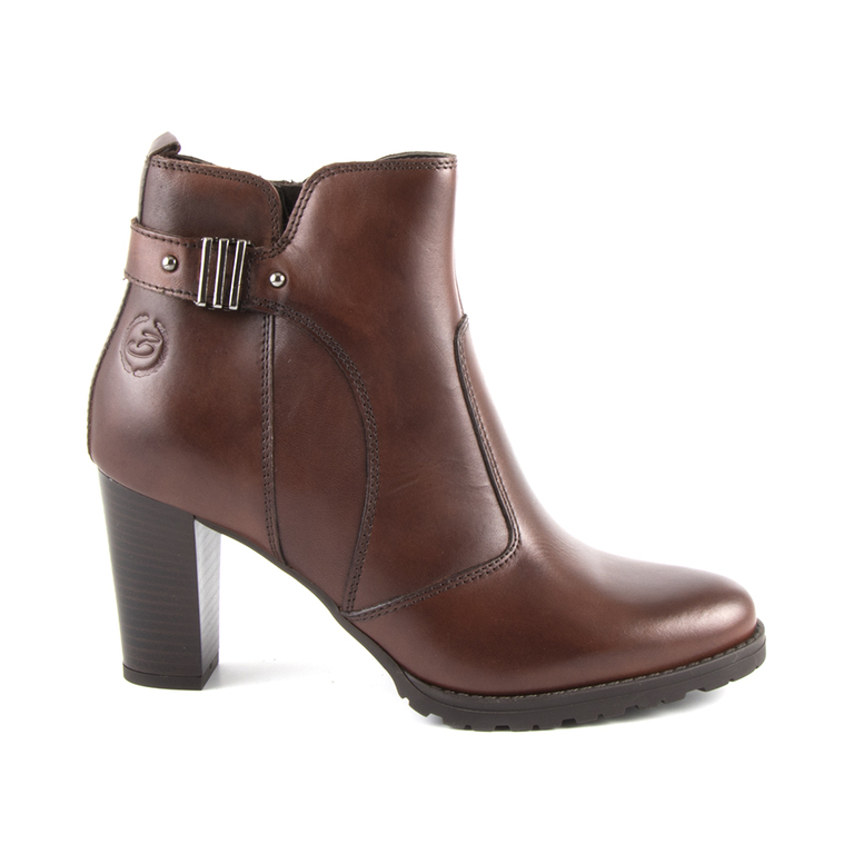 Women's boots Benvenutibrown leather with medium heel 808dg6360m