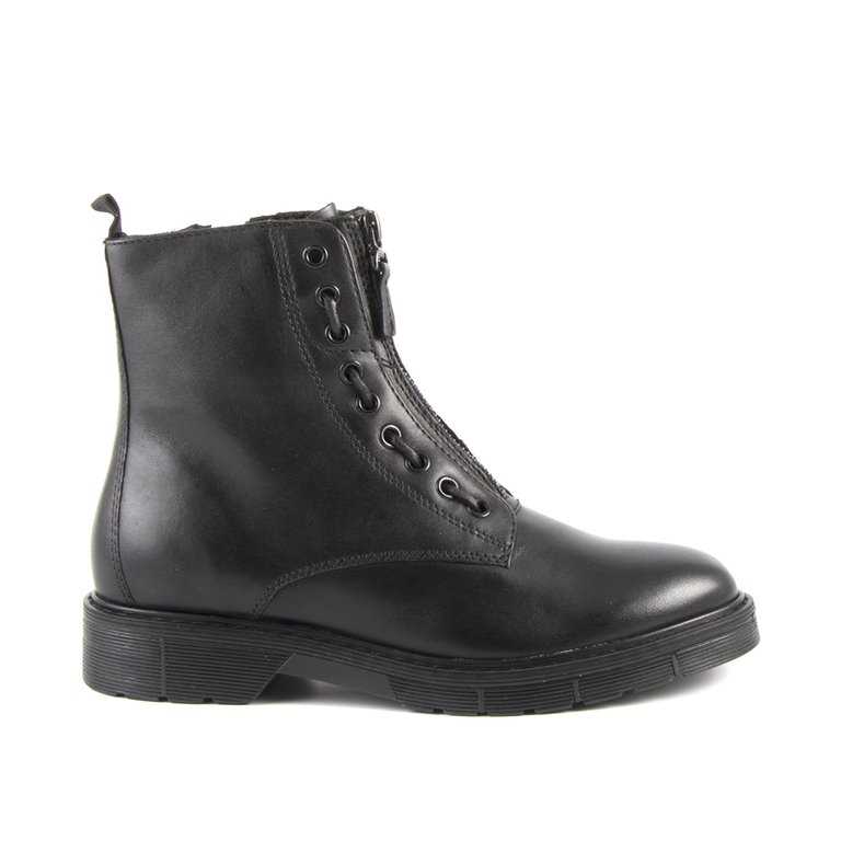 Benvenuti Woman's Ankle Boots in black leather 1130DG10832N