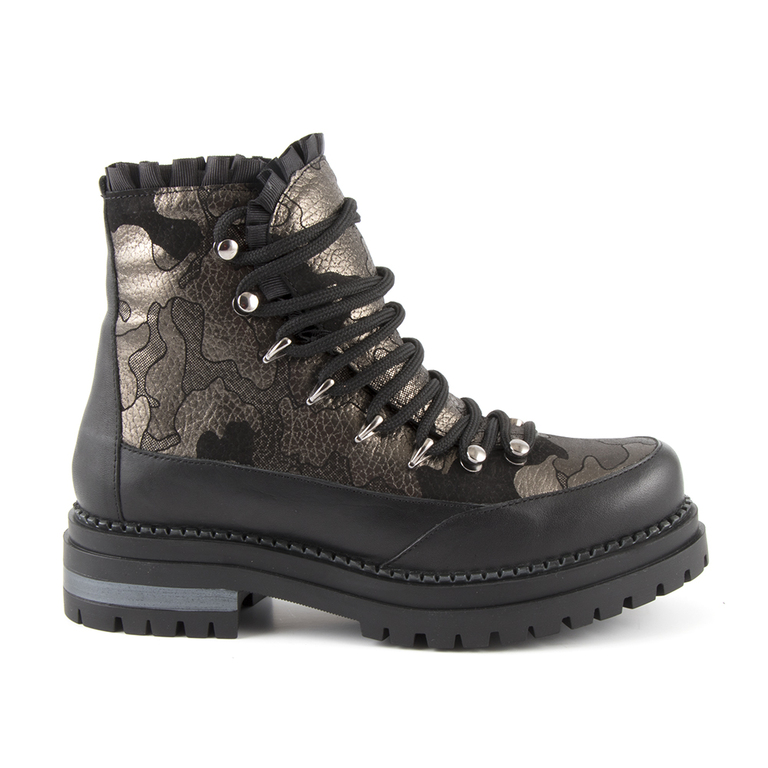Women's boots Benvenuti black leather 1938dg320117n