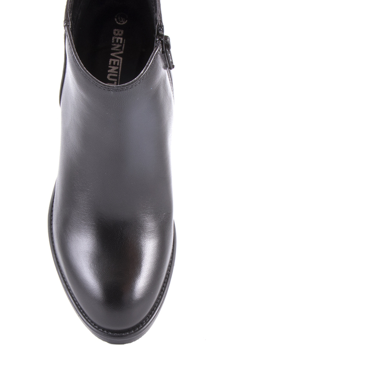 Women's boots Benvenuti black leather 1948dg875030n