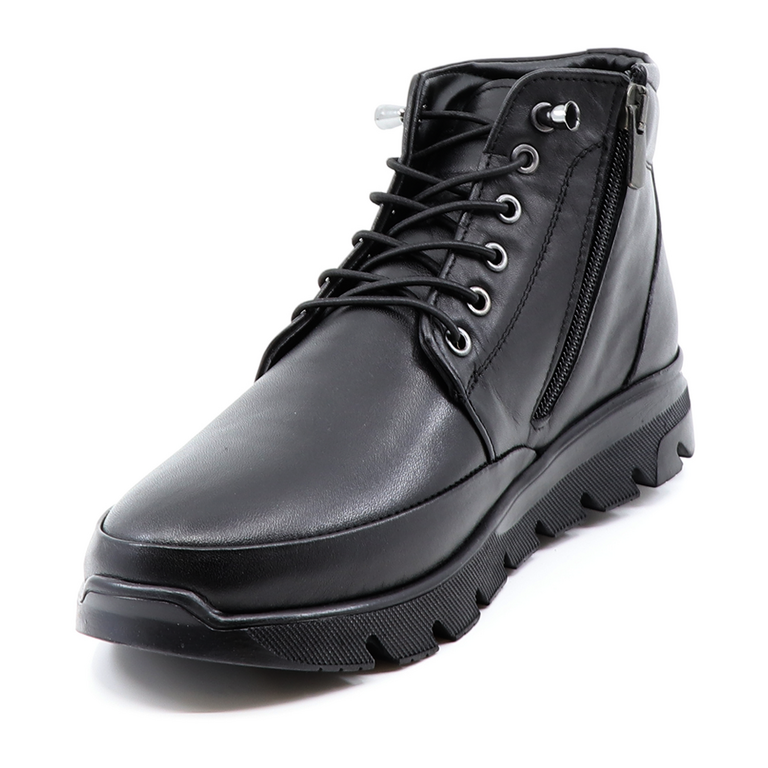 Benvenuti women ankle boots in black leather 2692DG2007N