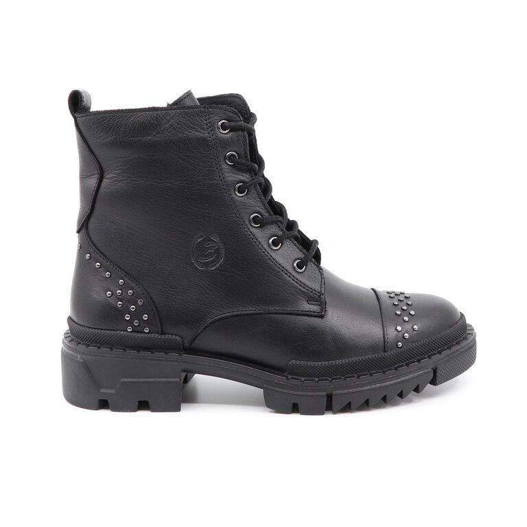 Benvenuti women ankle boots in black leather 3242DG3022N