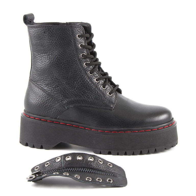 Women's boots Benvenuti black leather 518dg5304623n