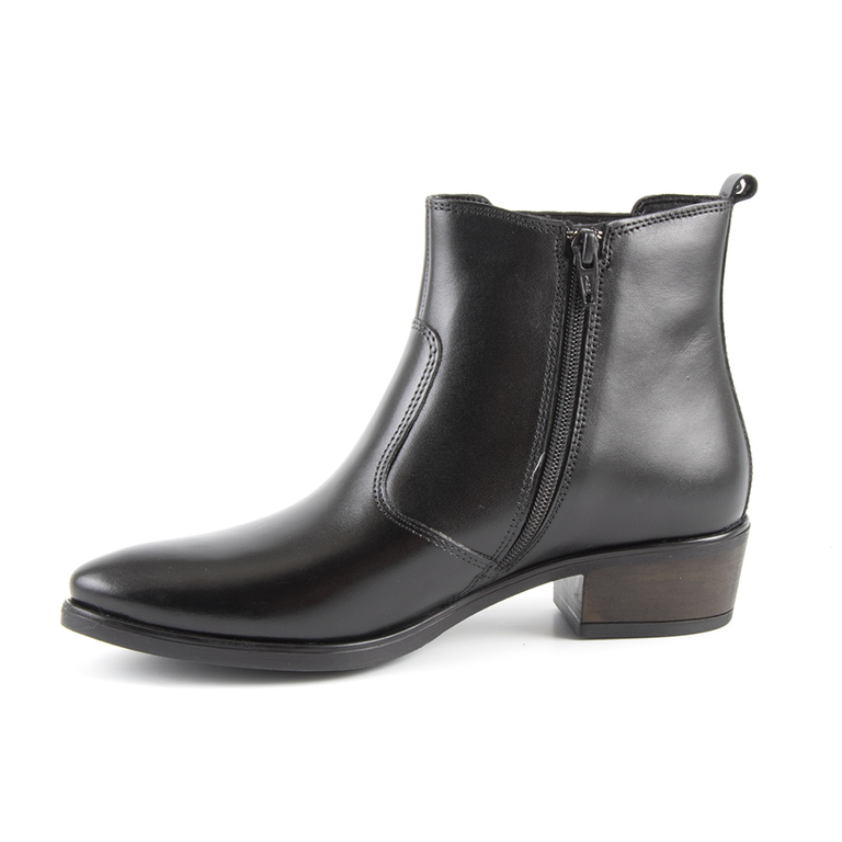 Women's boots Benvenuti black leather 808dg3064n