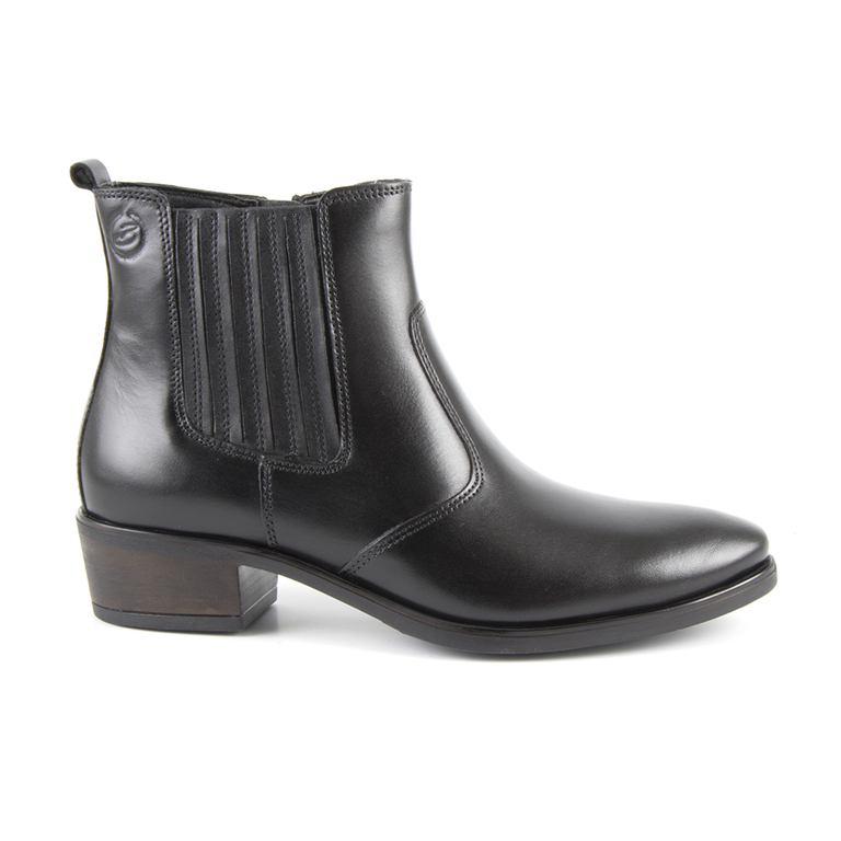 Women's boots Benvenuti black leather 808dg3064n