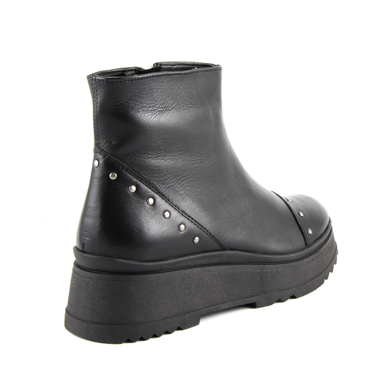 Women's boots Benvenuti black leather 908dg301n