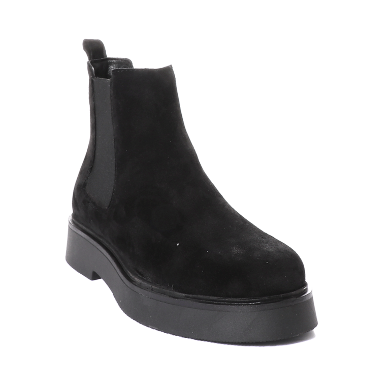 Benvenuti women's black suede boots 512DG7704853VN