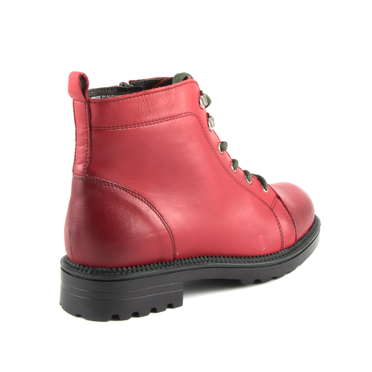 Women's boots Benvenuti red leather 518dg3433959r