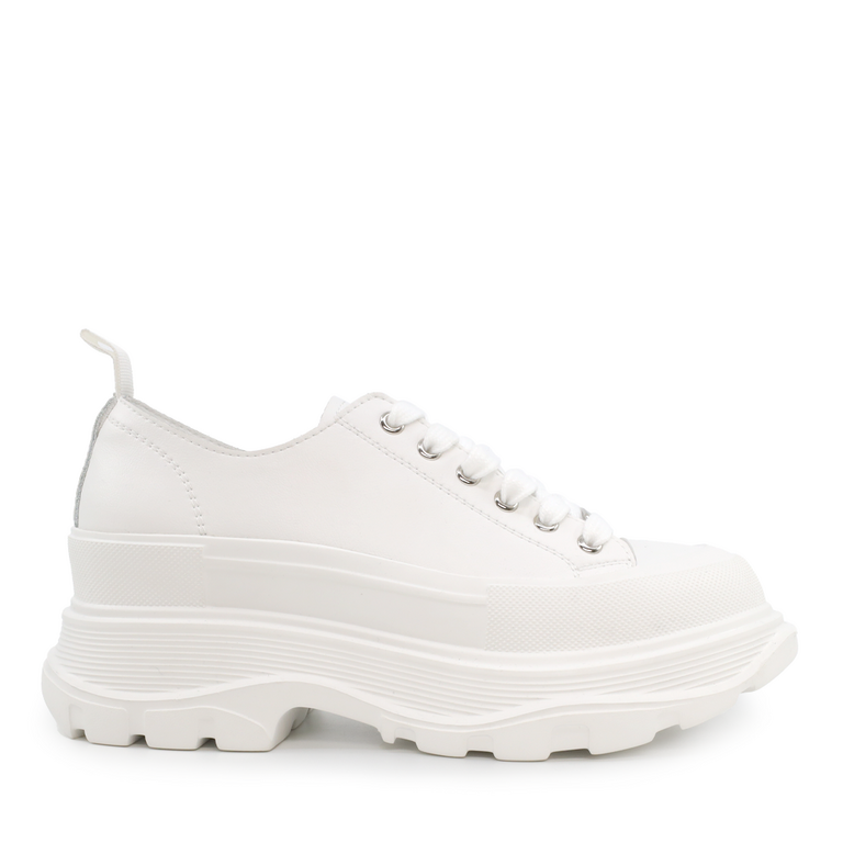 Pantofi femei Benvenuti albi din piele 3745DP101A