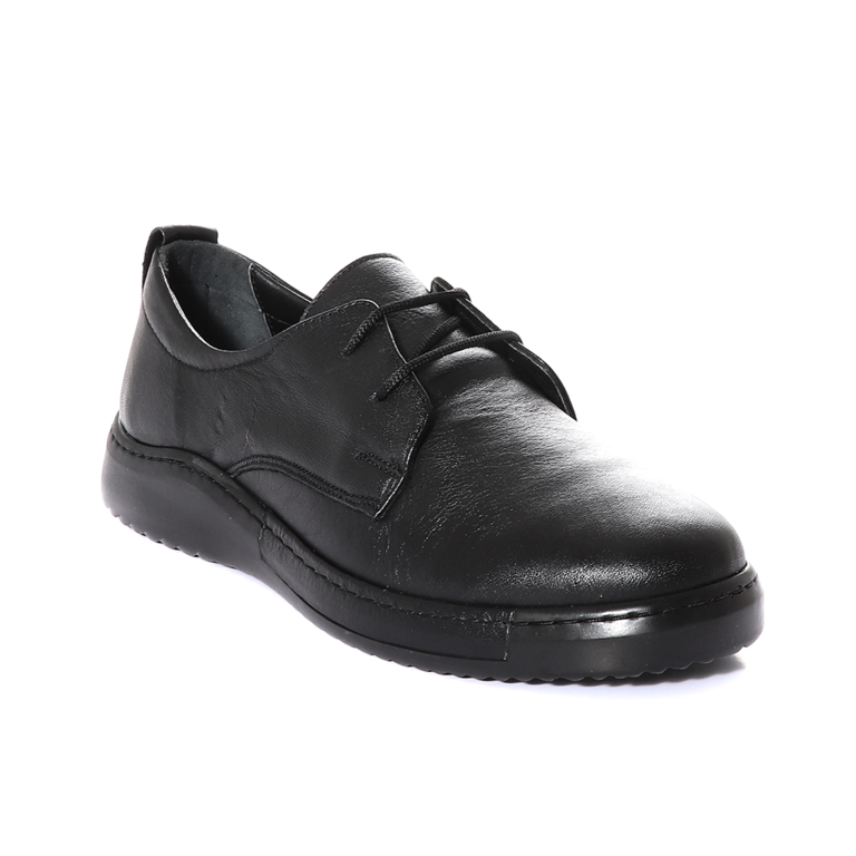 Benvenuti women shoes in black leather 2532DP390N