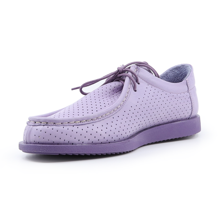 Benvenuti women shoes in purple perforated leather 2973DP0054LI