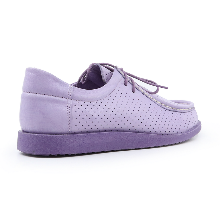 Benvenuti women shoes in purple perforated leather 2973DP0054LI