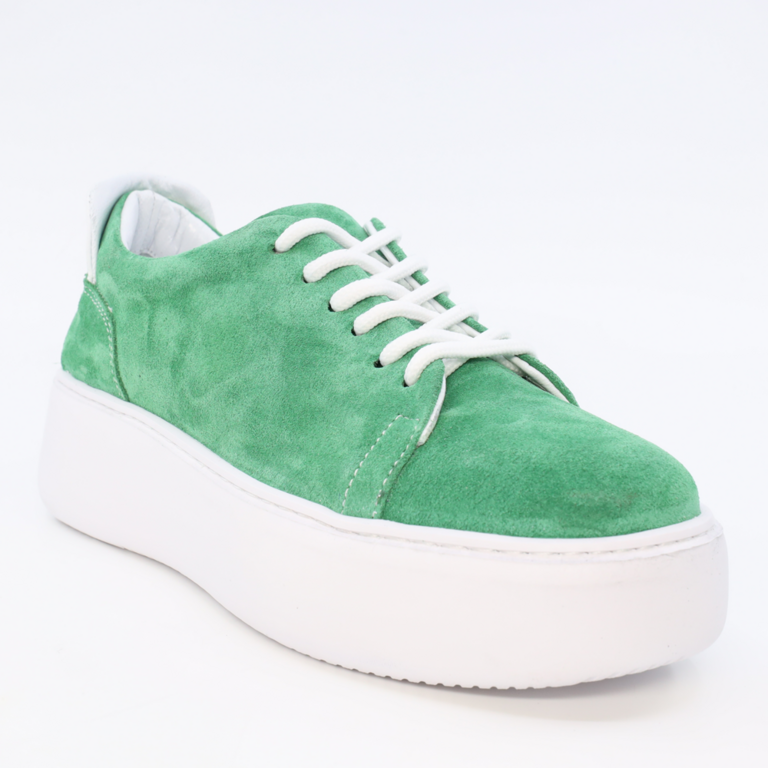 Women's shoes Benvenuti green suede leather 2385DP1448VV