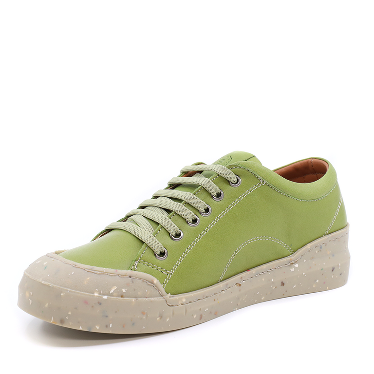 Pantofi femei Benvenuti verzi din piele naturală 2755DP2820V