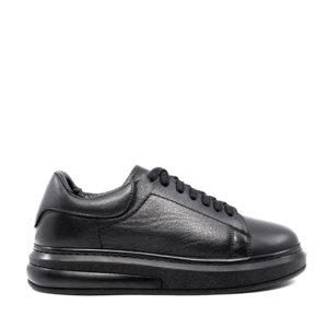 Sneakers femei Benvenuti negri din piele 2758dp230n