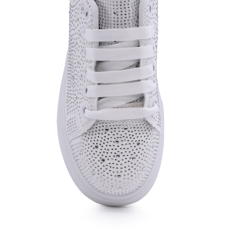 Sneakers femei Benvenuti albi din material sintetic 1417DP41902A