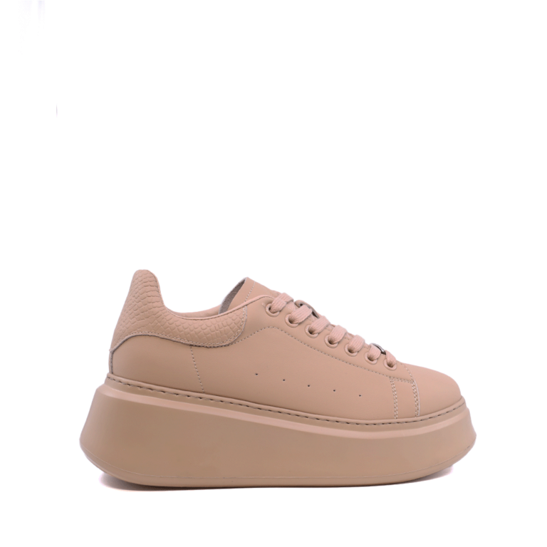 Women's sneakers Benvenuti beige leather 3747DP002CA