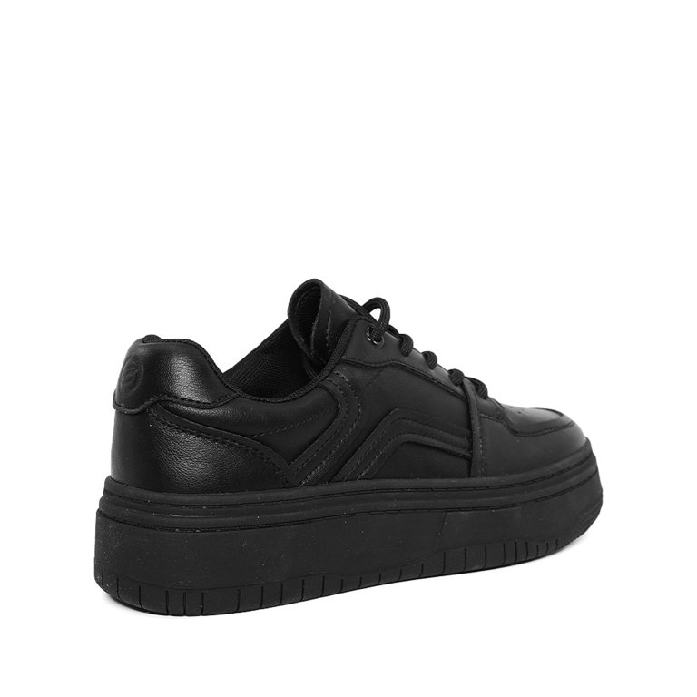 Women's Benvenuti black leather sneakers 1277DP1111N