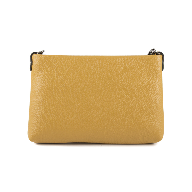 Women's envelope purse Benvenuti yellow leather 1448plp8812g