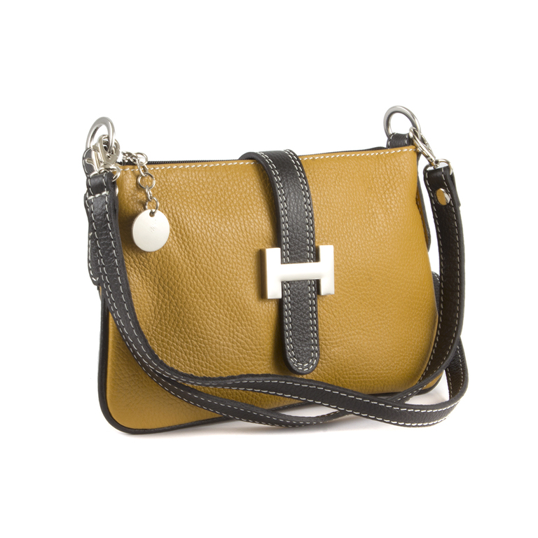 Women's envelope purse Benvenuti yellow leather 3048plp1590g