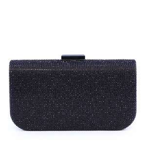 Poșetă tip clutch femei Benvenuti neagră cu ștrasuri  290pls28807n