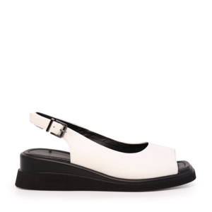 Benvenuti women's white leather high-heeled sandals 1279DS4522A