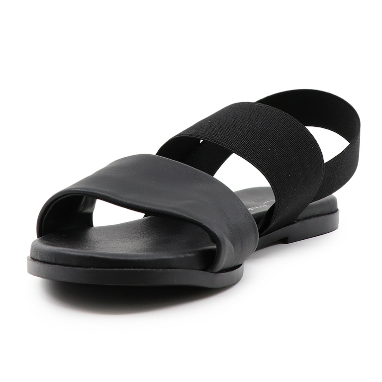 Benvenuti women sandals in black leather 683DS27302N