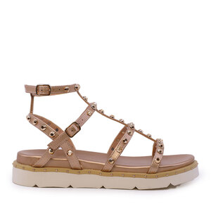 Sandale romane femei Benvenuti rose gold cu accesorii  3939DS9313RA