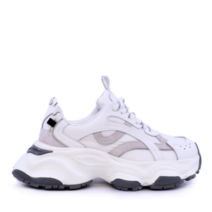 Women's chunky sneakers Benvenuti white leather and textile 1279DPS4515A