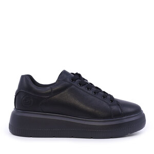 Sneakers femei Benvenuti negri din piele 1992DP6643N