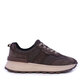 Sneakers ușori femei Benvenuti negri din piele și textil 1992DP6527VN
