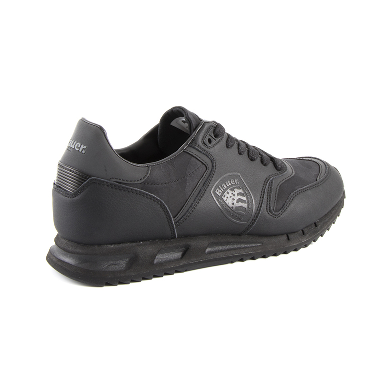 Men's shoes Blauer black leather 1498bpmem06n