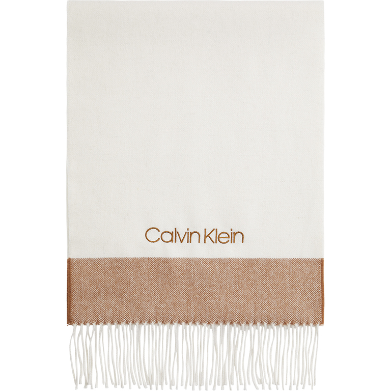 Calvin Klein Jeans women scarf in beige wool 3102DESY8492BE