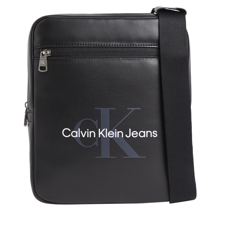 Geantă crossbody bărbați Calvin Klein neagră cu logo frontal 3105BGEA0203N