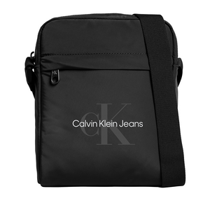Geantă crossbody bărbați CK Jeans neagră cu logo 3109bgea3000n