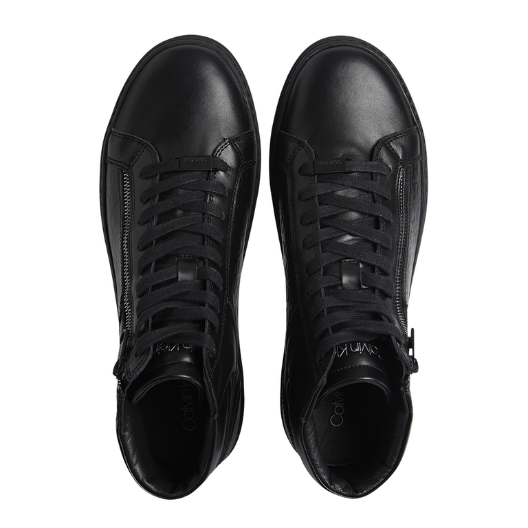 Calvin Klein men boots in black leather 2372BG0283N 