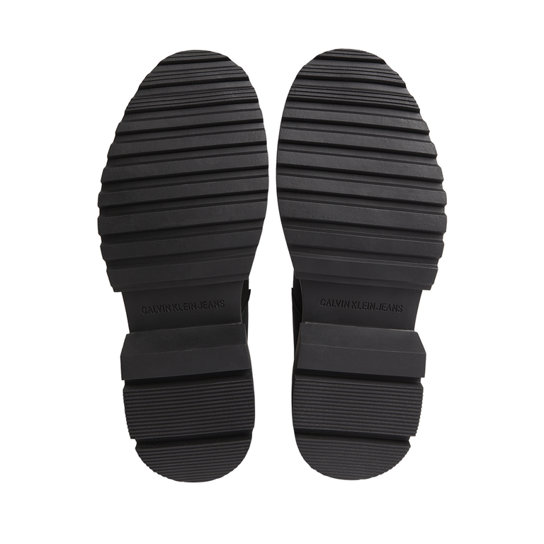 Calvin Klein men chelsea boots in black leather 2374BG0469N