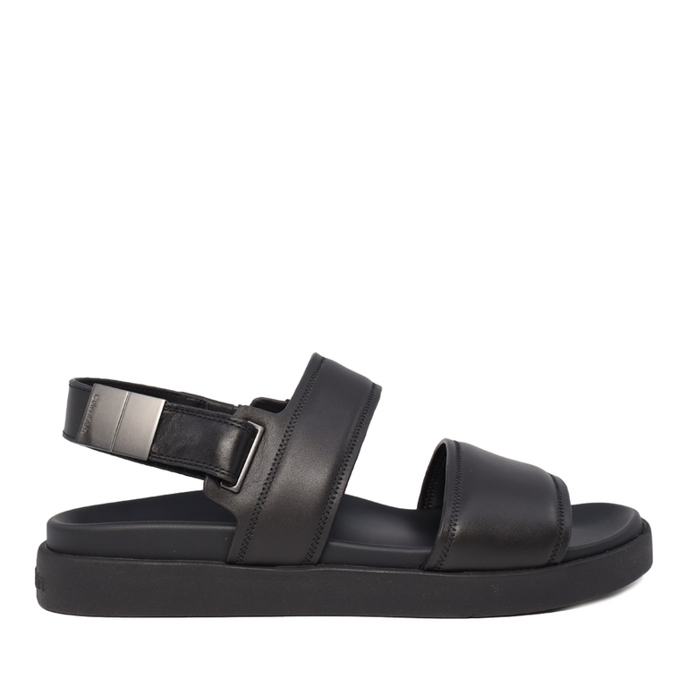 Calvin Klein men sandals in black genuine leather 2375BS0946N