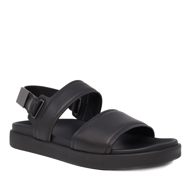 Calvin Klein men sandals in black genuine leather 2375BS0946N