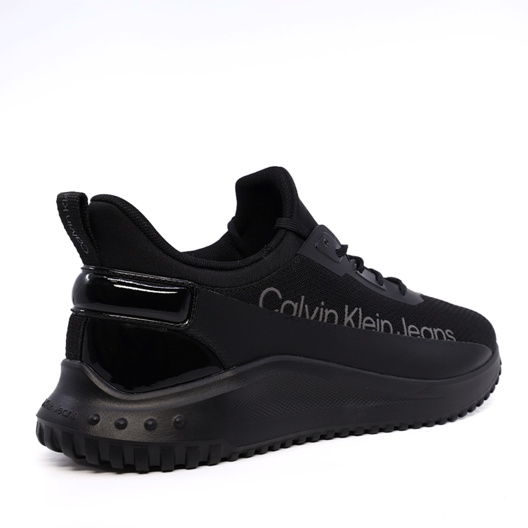 Sneakers bărbați  Calvin Klein Jeans negri cu logo lateral 2377BPS0870N