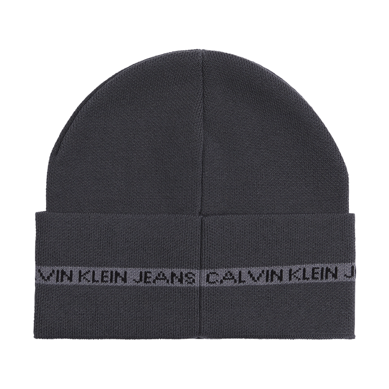  Calvin Klein Jeans men beanie hat & scarf in black cotton 3102BCADOU7569N