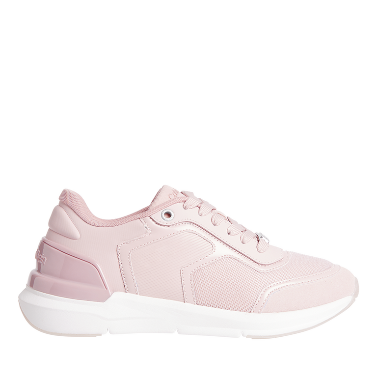 Calvin Klein women sneakers in pink suede leather and fabric 2375DP1370RO